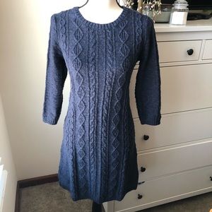 Fat Face Cable Knit Sweater Dress